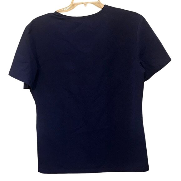 FIGS Leon Three Pocket Scrub Top Navy Medium Healthcare Medical Hospital Nurse - Picture 3 of 6